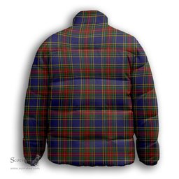 ScotsTee Shop Scottish McBeth Premium Tartan Collar Down Jacket Winter White Duck Down Plaid