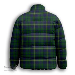 ScotsTee Shop Scottish Princess Beatrice Hunting Premium Tartan Collar Down Jacket Winter White Duck Down Plaid