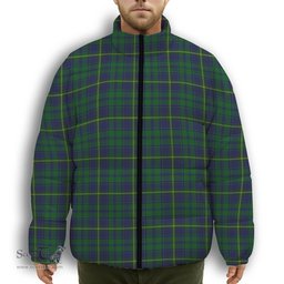ScotsTee Shop Scottish Princess Beatrice Hunting Premium Tartan Collar Down Jacket Winter White Duck Down Plaid