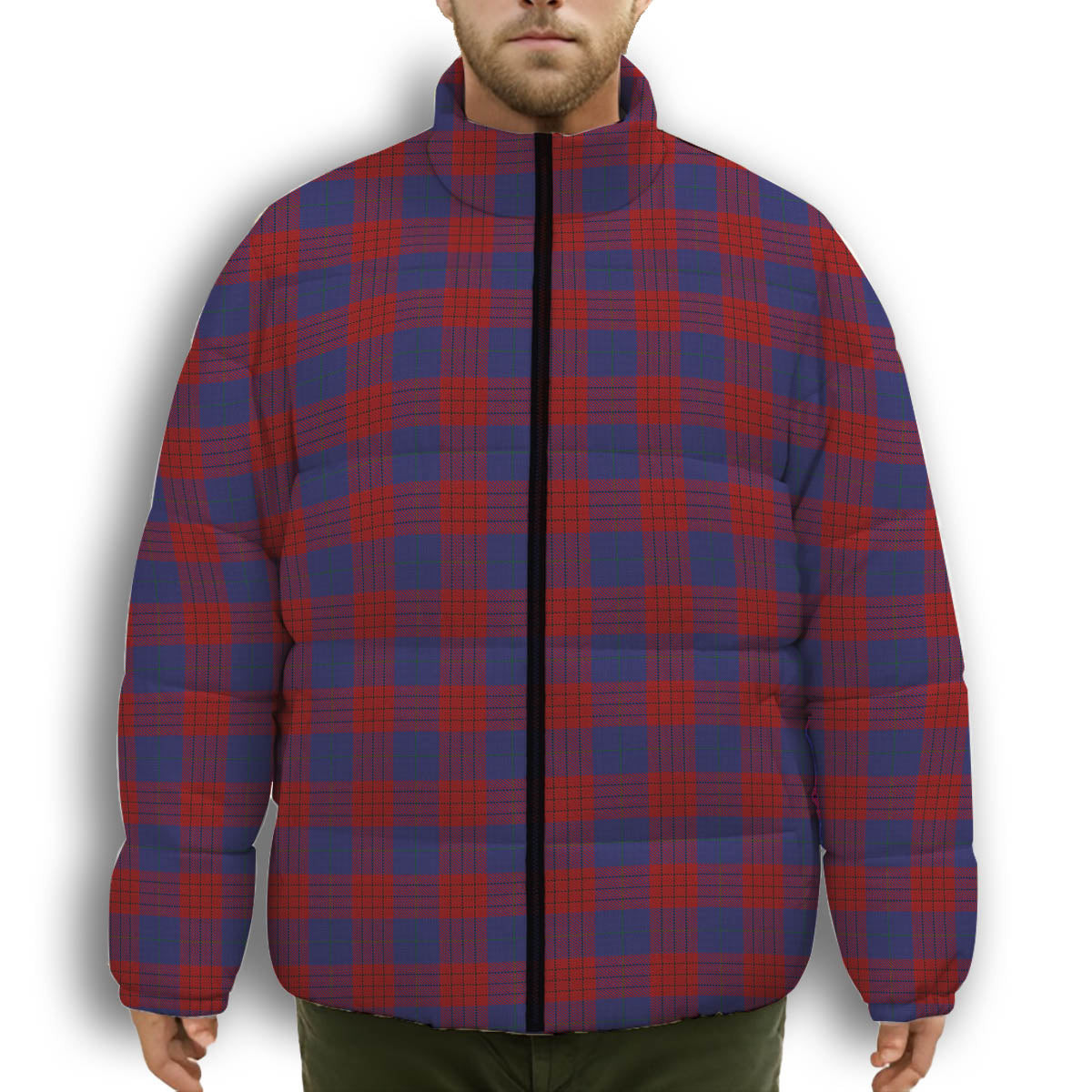 ScotsTee Shop Scottish Robinson Dress Pendleton 1 Premium Tartan Collar Down Jacket Winter White Duck Down Plaid