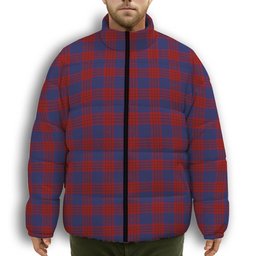 ScotsTee Shop Scottish Robinson Dress Pendleton 1 Premium Tartan Collar Down Jacket Winter White Duck Down Plaid