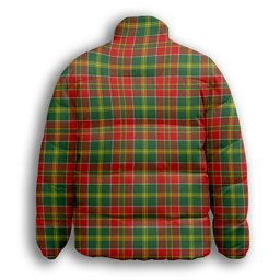 ScotsTee Shop Scottish McDonald of Kingsburgh Modern Premium Tartan Collar Down Jacket Winter White Duck Down Plaid