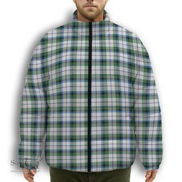 ScotsTee Shop Scottish Mcnaghten Dress Ancient Premium Tartan Collar Down Jacket Winter White Duck Down Plaid