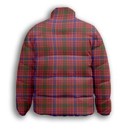ScotsTee Shop Scottish McRae Ancient Premium Tartan Collar Down Jacket Winter White Duck Down Plaid