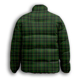 ScotsTee Shop Scottish Merwe Premium Tartan Collar Down Jacket Winter White Duck Down Plaid