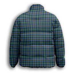 ScotsTee Shop Scottish Weir Ancient SC Premium Tartan Collar Down Jacket Winter White Duck Down Plaid