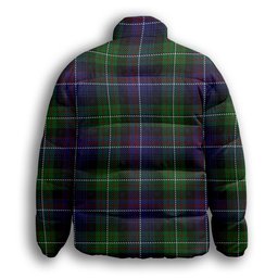 ScotsTee Shop Scottish Rankin Dalgleish 2 Premium Tartan Collar Down Jacket Winter White Duck Down Plaid