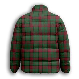 ScotsTee Shop Scottish Maxwell Hunting Modern Premium Tartan Collar Down Jacket Winter White Duck Down Plaid
