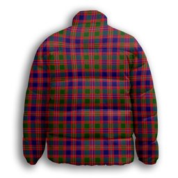 ScotsTee Shop Scottish McIntyre Modern Premium Tartan Collar Down Jacket Winter White Duck Down Plaid
