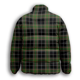 ScotsTee Shop Scottish Webster Ancient Premium Tartan Collar Down Jacket Winter White Duck Down Plaid
