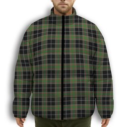 ScotsTee Shop Scottish Webster Ancient Premium Tartan Collar Down Jacket Winter White Duck Down Plaid