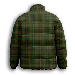 ScotsTee Shop Scottish Symington Premium Tartan Collar Down Jacket Winter White Duck Down Plaid