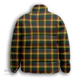 ScotsTee Shop Scottish McMillan Old Modern Premium Tartan Collar Down Jacket Winter White Duck Down Plaid