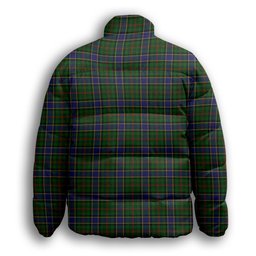 ScotsTee Shop Scottish Ochterlonie 1 Premium Tartan Collar Down Jacket Winter White Duck Down Plaid