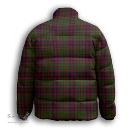 ScotsTee Shop Scottish MacIntyre and Glenorchy Premium Tartan Collar Down Jacket Winter White Duck Down Plaid