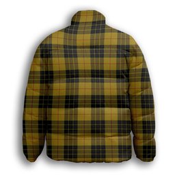 ScotsTee Shop Scottish McLeod of Lewis Ancient Premium Tartan Collar Down Jacket Winter White Duck Down Plaid