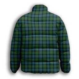 ScotsTee Shop Scottish McLeod of Skye Ancient Premium Tartan Collar Down Jacket Winter White Duck Down Plaid