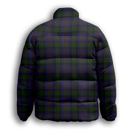 ScotsTee Shop Scottish Lysaght Hunting Premium Tartan Collar Down Jacket Winter White Duck Down Plaid