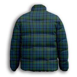 ScotsTee Shop Scottish Stephenson Hunting 2 Premium Tartan Collar Down Jacket Winter White Duck Down Plaid