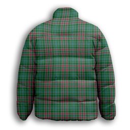 ScotsTee Shop Scottish Ralston USA Ancient Premium Tartan Collar Down Jacket Winter White Duck Down Plaid