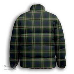 ScotsTee Shop Scottish Todd Premium Tartan Collar Down Jacket Winter White Duck Down Plaid