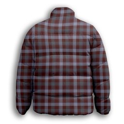 ScotsTee Shop Scottish Jardine of Castlemilk Modern Premium Tartan Collar Down Jacket Winter White Duck Down Plaid
