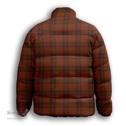 ScotsTee Shop Scottish McBrayer Premium Tartan Collar Down Jacket Winter White Duck Down Plaid