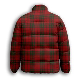 ScotsTee Shop Scottish McNab Premium Tartan Collar Down Jacket Winter White Duck Down Plaid