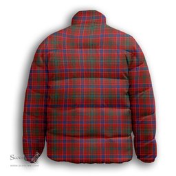 ScotsTee Shop Scottish Lumsden Waistcoat Modern Premium Tartan Collar Down Jacket Winter White Duck Down Plaid