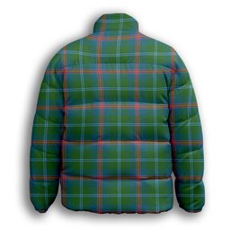 ScotsTee Shop Scottish Young Ancient Premium Tartan Collar Down Jacket Winter White Duck Down Plaid