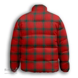ScotsTee Shop Scottish MacDonald of Sleat Modern Premium Tartan Collar Down Jacket Winter White Duck Down Plaid
