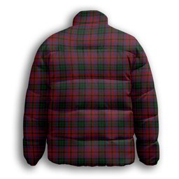 ScotsTee Shop Scottish MacInroy Premium Tartan Collar Down Jacket Winter White Duck Down Plaid