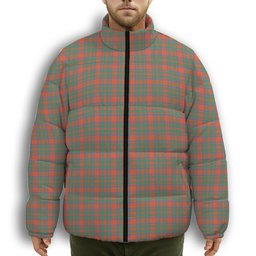 ScotsTee Shop Scottish McKintosh Ancient Premium Tartan Collar Down Jacket Winter White Duck Down Plaid