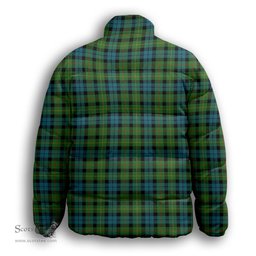 ScotsTee Shop Scottish Rollo Ancient Premium Tartan Collar Down Jacket Winter White Duck Down Plaid