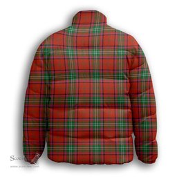 ScotsTee Shop Scottish Seton Ancient Premium Tartan Collar Down Jacket Winter White Duck Down Plaid