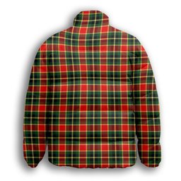 ScotsTee Shop Scottish MacLachlan Hunting Modern Premium Tartan Collar Down Jacket Winter White Duck Down Plaid