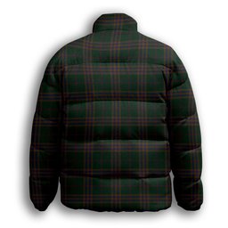 ScotsTee Shop Scottish Yen, Alexander Hunting Premium Tartan Collar Down Jacket Winter White Duck Down Plaid