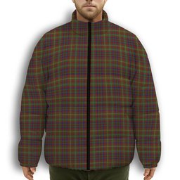 ScotsTee Shop Scottish MacMaster Canada Premium Tartan Collar Down Jacket Winter White Duck Down Plaid