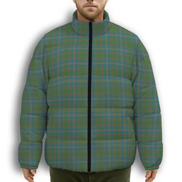 ScotsTee Shop Scottish Strange of Balkaskie Ancient Premium Tartan Collar Down Jacket Winter White Duck Down Plaid