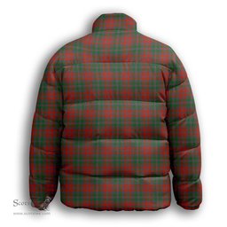 ScotsTee Shop Scottish Stewart of Appin Ancient Clan Premium Tartan Collar Down Jacket Winter White Duck Down Plaid