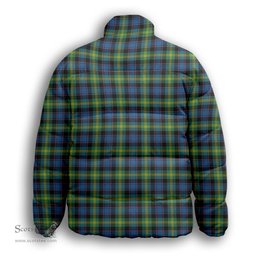 ScotsTee Shop Scottish Watson Ancient Premium Tartan Collar Down Jacket Winter White Duck Down Plaid
