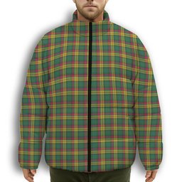 ScotsTee Shop Scottish McMillan Old Ancient Premium Tartan Collar Down Jacket Winter White Duck Down Plaid