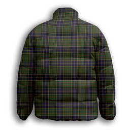 ScotsTee Shop Scottish MacMillan Hunting Modern SC Premium Tartan Collar Down Jacket Winter White Duck Down Plaid