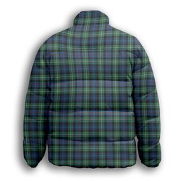 ScotsTee Shop Scottish McKenzie Ancient Premium Tartan Collar Down Jacket Winter White Duck Down Plaid