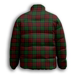 ScotsTee Shop Scottish MacCormick Dress Premium Tartan Collar Down Jacket Winter White Duck Down Plaid