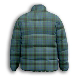 ScotsTee Shop Scottish McInnes Ancient Premium Tartan Collar Down Jacket Winter White Duck Down Plaid
