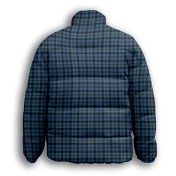 ScotsTee Shop Scottish McCorquodale Premium Tartan Collar Down Jacket Winter White Duck Down Plaid