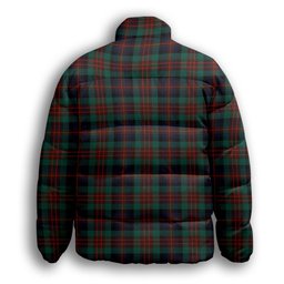 ScotsTee Shop Scottish McDuff Hunting Modern Premium Tartan Collar Down Jacket Winter White Duck Down Plaid