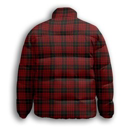 ScotsTee Shop Scottish McSwan Premium Tartan Collar Down Jacket Winter White Duck Down Plaid