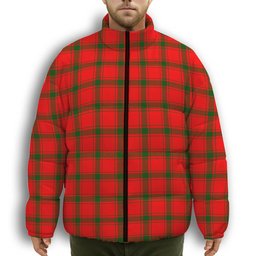 ScotsTee Shop Scottish MacDonald of Sleat SC Premium Tartan Collar Down Jacket Winter White Duck Down Plaid
